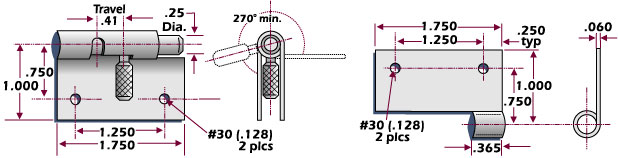 anodized alum latch